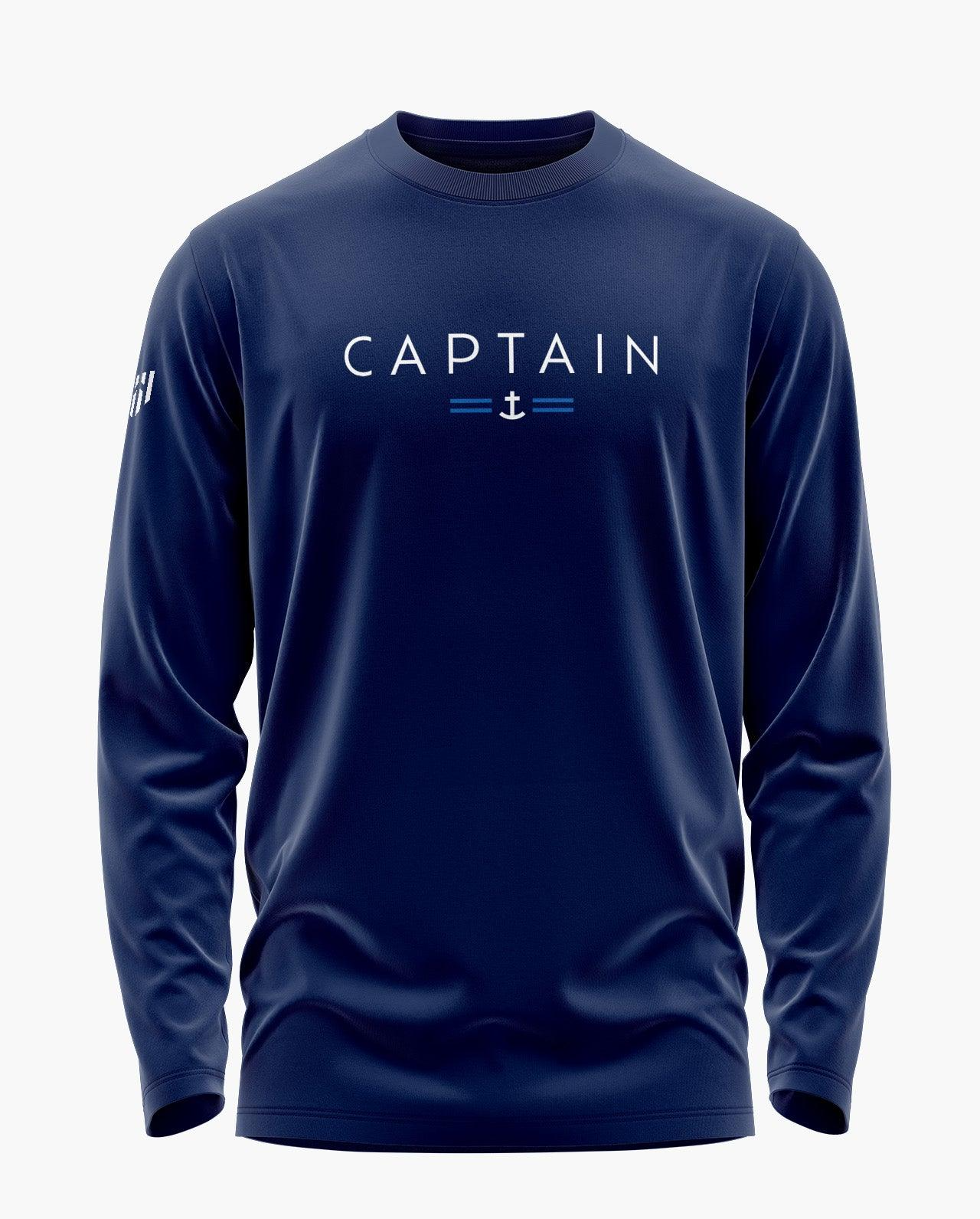 Captain Signature Luxesoft Cotton Full Sleeve T-Shirt