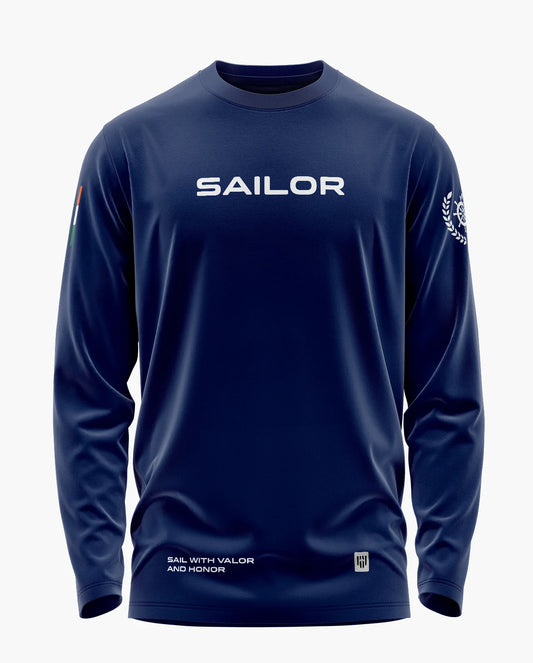 A Sailor'S Pride Signature Luxesoft Cotton Full Sleeve T-Shirt