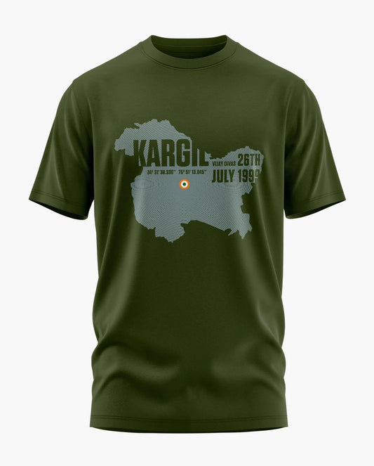 Kargil Map Signature LuxeSoft Over Sized Cotton T-Shirt