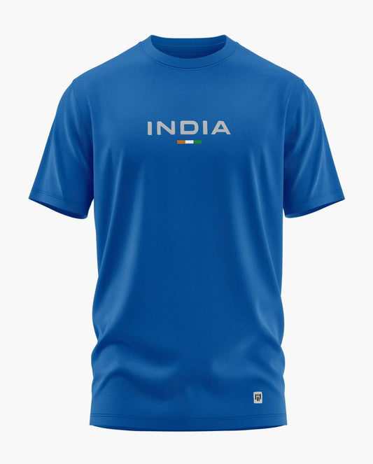 India Tricolour Signature LuxeSoft Cotton T-Shirt