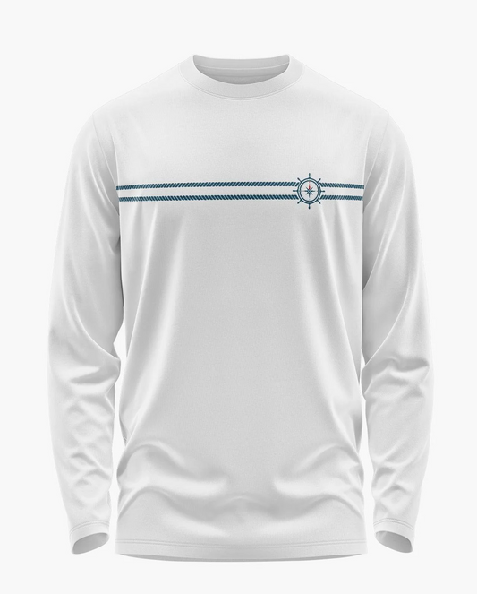 Captain Compass Signature Luxesoft Cotton Full Sleeve T-Shirt