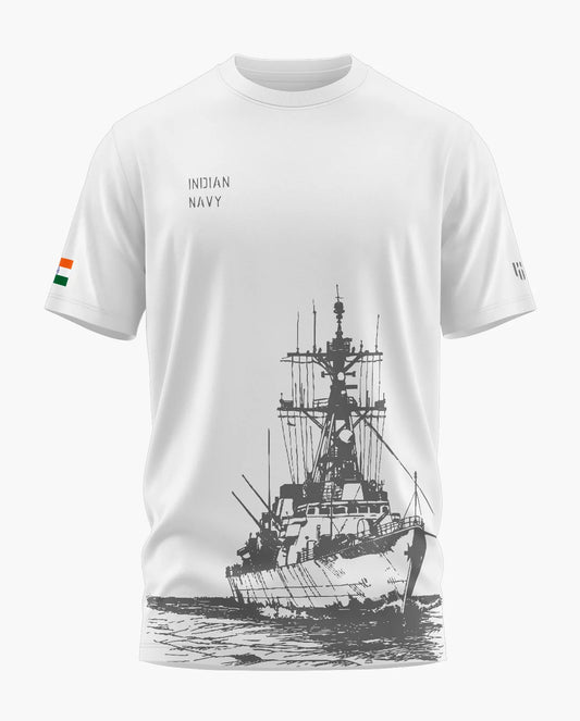 INDIAN NAVY VINTAGE Signature LuxeSoft Over Sized Cotton T-Shirt